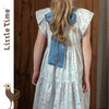 Little time女童连衣裙2025夏季新款儿童洋气蓝色碎花纯棉连衣裙 商品缩略图3