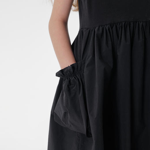 马克珍妮夏装 女童简约风花边大口袋背心裙连衣裙550530 商品图4