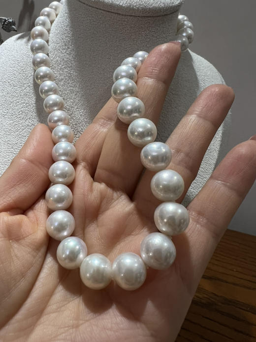47-3 母亲节特惠 9-11mm极强光 正圆微瑕 爱迪生珍珠项链 45cm 限时1800 商品图4