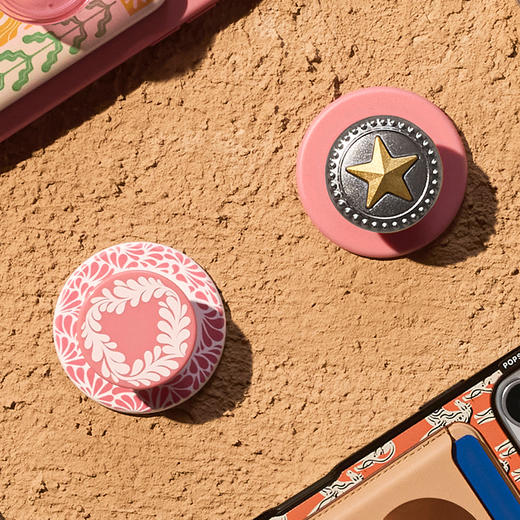 【绿洲物语】循环花·粉·MagSafe圆啪嗒 MAGSAFE磁吸手机气囊支架 Round圆啪嗒系列 粉色 植物花卉 商品图1