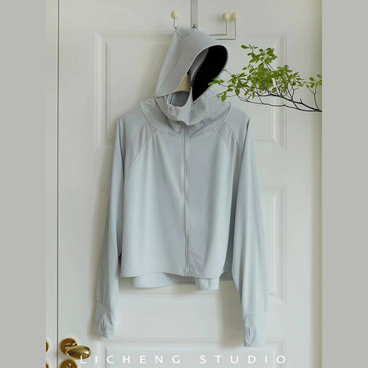 [一体式防晒衣，一件顶3件]新款升级冰感 黑胶大帽檐防晒衣 冰凉舒适均码不挑身材2025新款防晒衣女黑胶帽檐夏季原纱冰丝upF50+防紫外线 薄款防晒服 商品图7