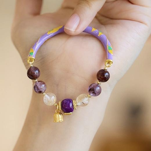 售完不补【敦煌半生缘太阳石铃兰花手镯】半生良缘天然太阳石 小众手链女 铃兰花如意半镯 闺蜜礼物 商品图0