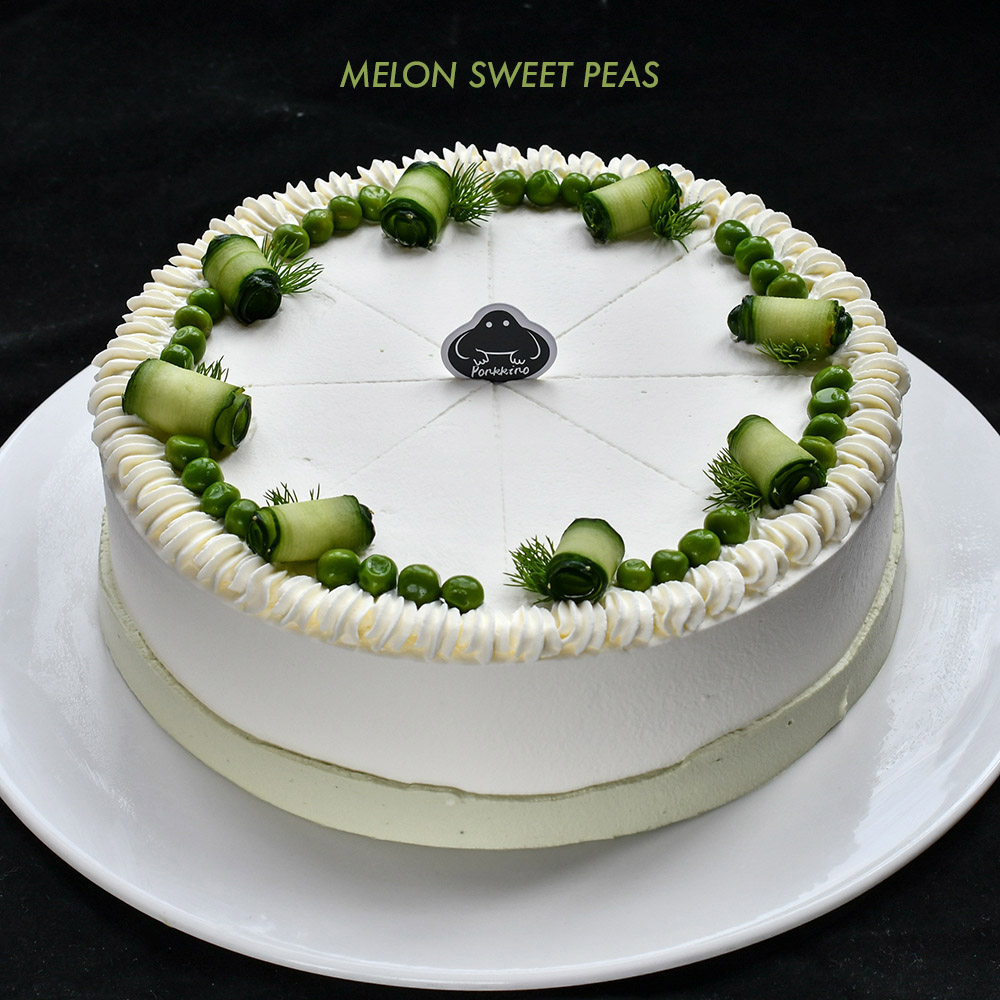 椰味青瓜甜豌豆蛋糕