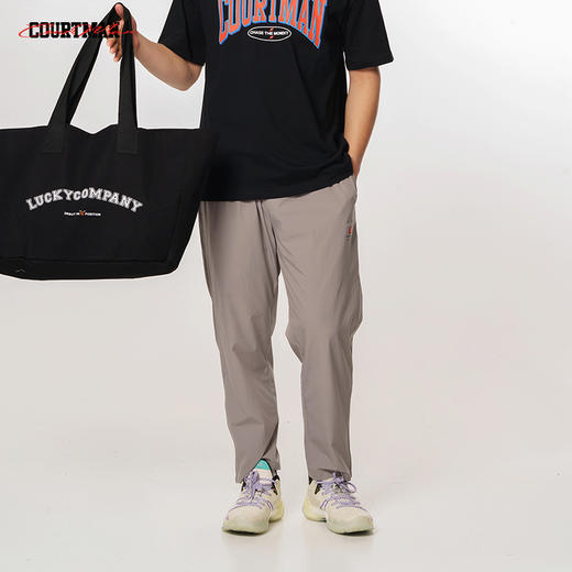 COURTMAN野球帝 运动长裤男夏季宽松薄款梭织篮球跑步裤冰感速干 商品图2