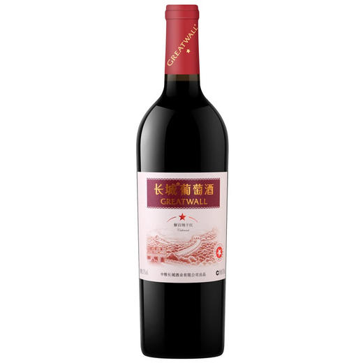长城一星干红葡萄酒13度 整箱750ml*6瓶（裸瓶） 商品图1