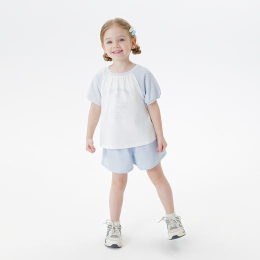 【凉感T】马克珍妮女童萌趣夏日云柔短袖T恤 宝宝夏装新款550729
 商品图1