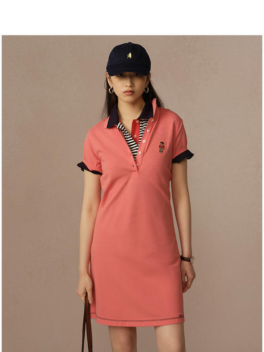 Teenie Weenie小熊卡通连衣裙女夏季女中长裙TTOM256505N 商品图3