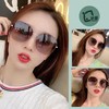 【出游拍照氛围感拉满~】女士爆款时尚墨镜韩版ins风潮流街拍多边形大框太阳眼镜。ry 商品缩略图0