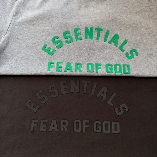 点此购买 FOG夏季男女款硅胶植绒字母印花重磅高街短袖T恤 md 314467 商品图11