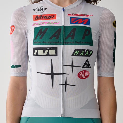 MAAP 女士 Drome Pro Air Jersey 3.0 竞赛白 短袖骑行服 商品图2