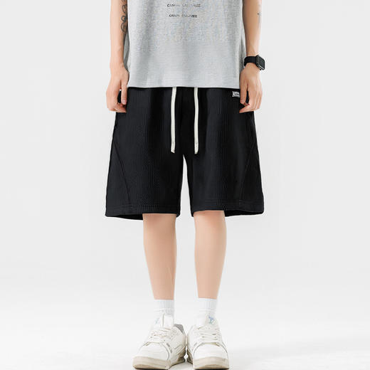 【DSL】大依优型大码短裤五分裤大号裤子弹力透气加肥加大夏季松紧腰宽松运动沙滩裤 商品图3