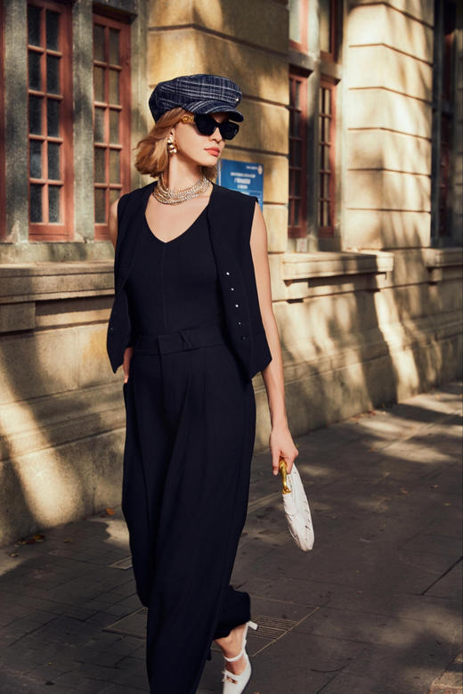 设计师系列高腰阔腿裤 商品图1