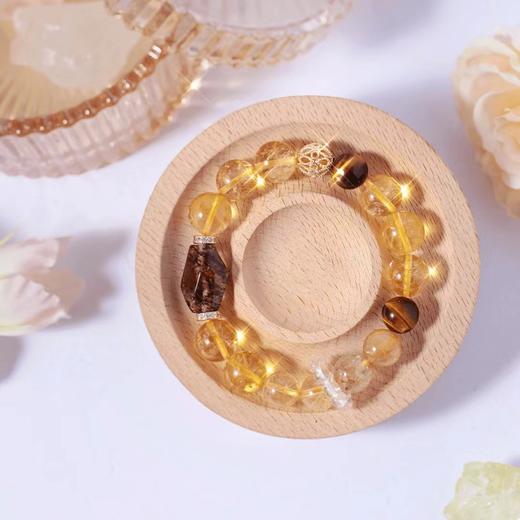 钻石豪门20000积分黑金超七黄水晶胶花黄虎眼四大金刚大满贯手串（10-12mm） 商品图0