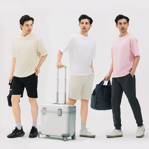 【重磅260g纯棉T】SKAH狮卡赫百搭休闲重磅纯棉短袖925 耐穿有质感宽松落肩居家户外休闲百搭T恤 商品图5