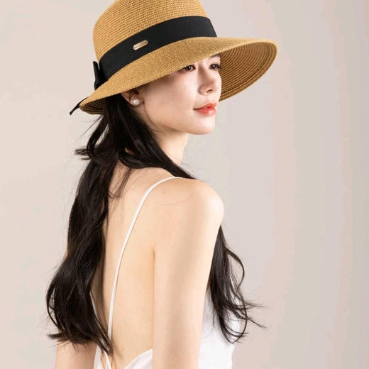 洛诗琳34820夏季新款UPF50大帽檐防晒帽308 商品图1