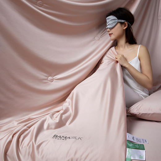 A类莹丝流光蚕丝夏被 凉感丝滑润肤夏凉被 商品图5