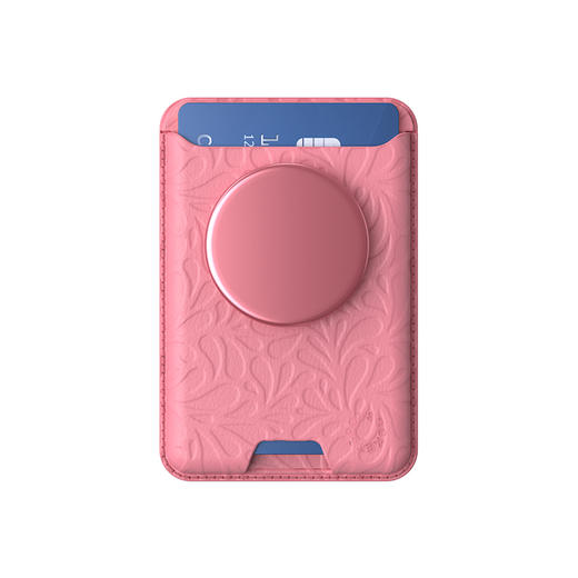 【绿洲物语】花瓣粉·MagSafe植物卡包 WALLET卡包 Wallet of Magsafe磁吸卡包系列 粉色 植物花卉 纹理 商品图3