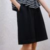 玳莎针织百慕大中裤女2025年夏季新款通勤时尚百搭直筒显瘦A字裤  FB36201 商品缩略图1