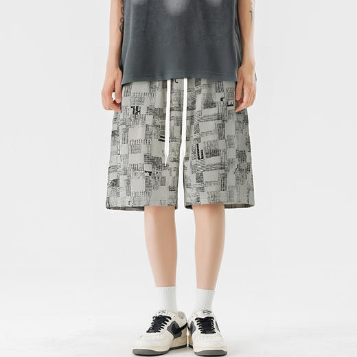 【DSL】大依优型大码短裤五分裤大号裤子弹力透气加肥加大夏季松紧腰宽松运动沙滩裤 商品图2