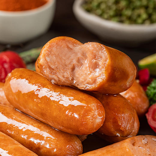 无添加【限时送超值赠品】追肉记  烤肠320g/盒 400g/包 黑猪味/芝士味/黑胡椒味/藤椒脆骨味 多种口味可选，含肉量≥80% 商品图13