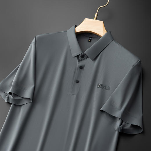 【冰丝无痕】【DDS】大依优型大码男装短袖POLO衫透气加肥加大大号半袖体恤上衣男士胖子 商品图4