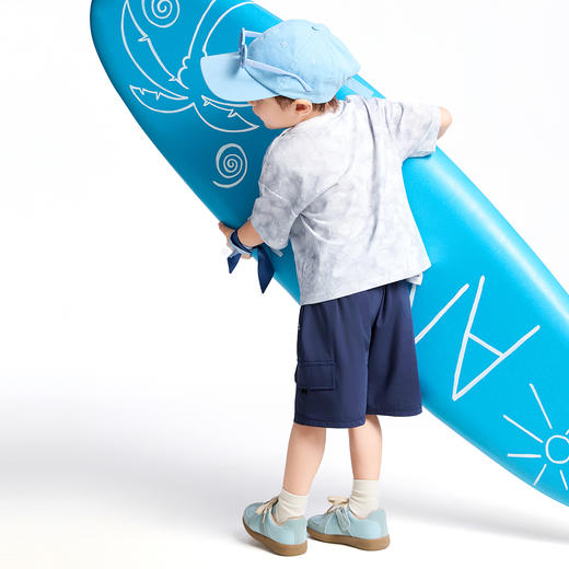 【实体店同款】男童全腰梭织五分裤夏季新款安奈儿童装XB526706 商品图5