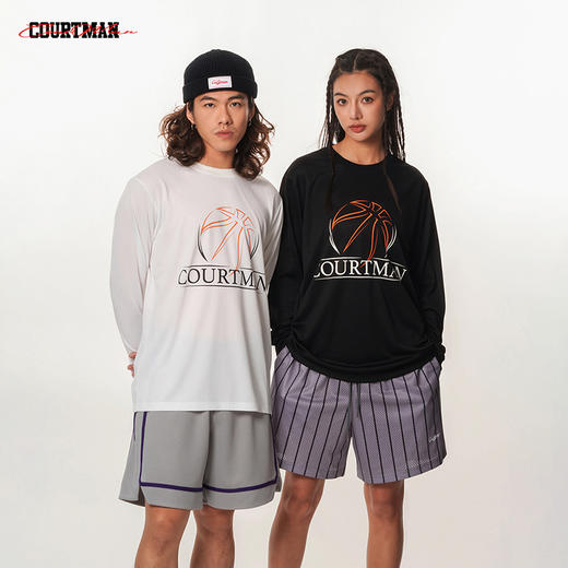 COURTMAN野球帝 运动休闲T恤潮夏男女同款美式投篮服篮球短袖宽松 商品图0