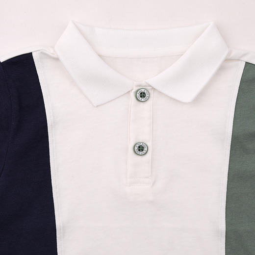 棉果果夏季商场专柜同款男童撞色短袖POLOM212140225336 商品图2
