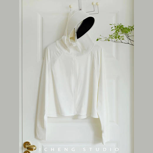 [一体式防晒衣，一件顶3件]新款升级冰感 黑胶大帽檐防晒衣 冰凉舒适均码不挑身材2025新款防晒衣女黑胶帽檐夏季原纱冰丝upF50+防紫外线 薄款防晒服 商品图10