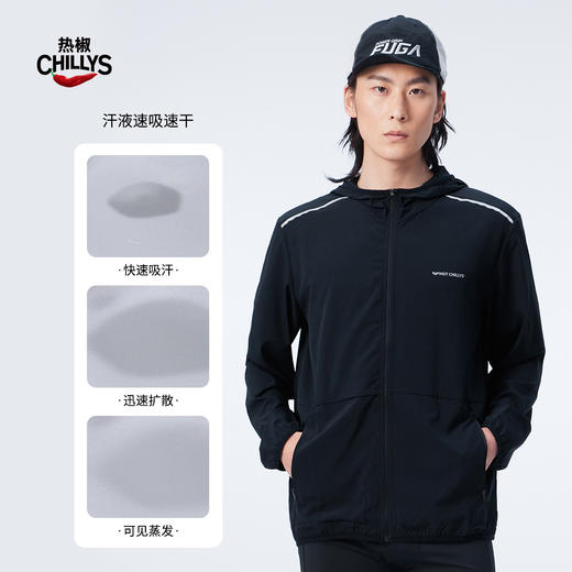 【99秒杀】HOTCHILLYS热椒男士防晒服户外登山徒步旅游春夏新款透气防晒衣9940 商品图2