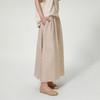 ROMI STUDIO“悠然而归”100%亚麻炒色雪花肌理松紧A摆半裙24SSQ878 商品缩略图2