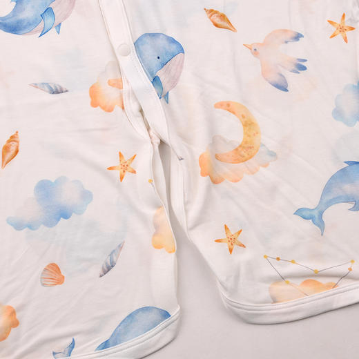 棉果果夏季男童女童睡袍家居防蚊5A抗菌莫代尔睡袋M205570400066 商品图2