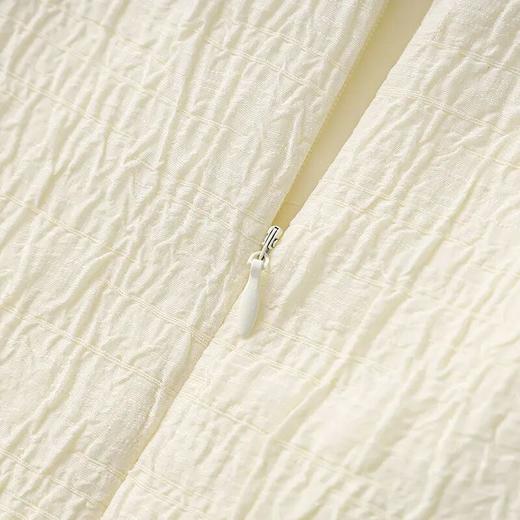 【高货wl】全新升级【铂金会员330/天猫439/差价109】(01349) 洛诗琳新款雅致小香风系带领高级感时髦拼接百褶连衣裙 商品图3