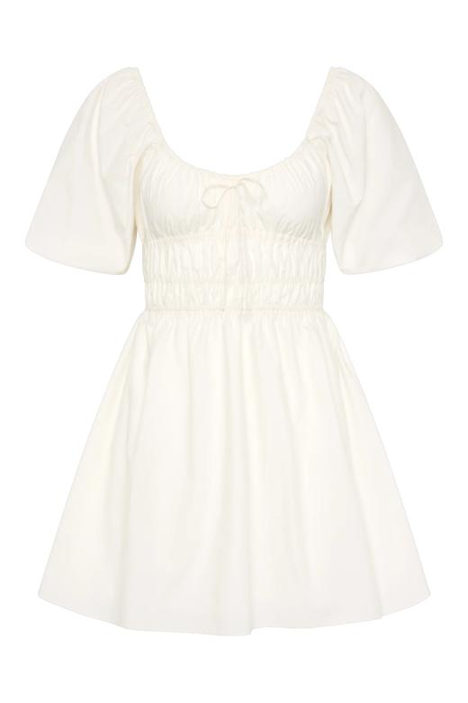 Faithfull The Brand - Sophia Mini Dress - White - 女装 - 连身裙 - 白色 商品图0
