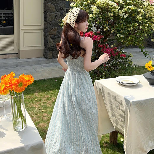 西遇法式碎花吊带裙套装女2025年夏季新款薄款空调衫上衣两件套SS050498/SS050497 商品图4