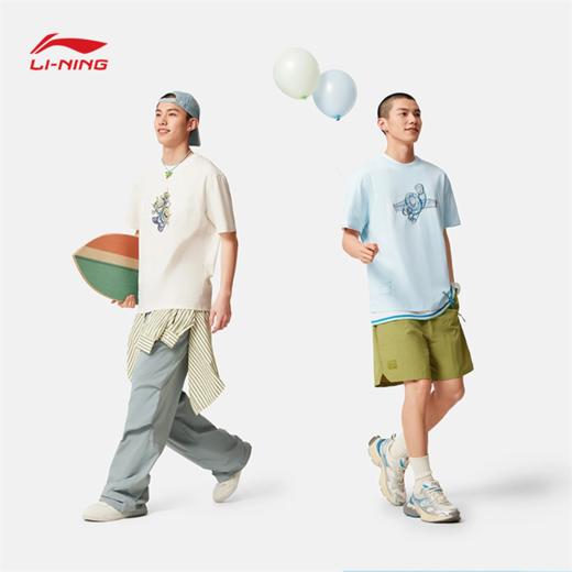 李宁迪士尼皮克斯玩具总动员联名系列男子冰感舒适吸湿排汗短袖文化衫AHSV685 商品图2