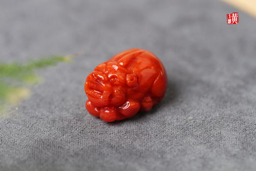 南红貔貅吊坠【貔貅献宝】，配精美挂绳 商品图0