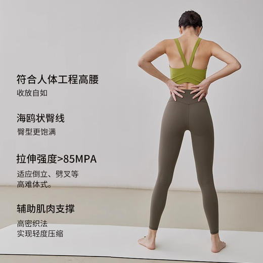 跃牌【轻匀系列】户外提臀瑜伽裤运动紧身裤高腰蜜桃臀健身裤CK1237 商品图2