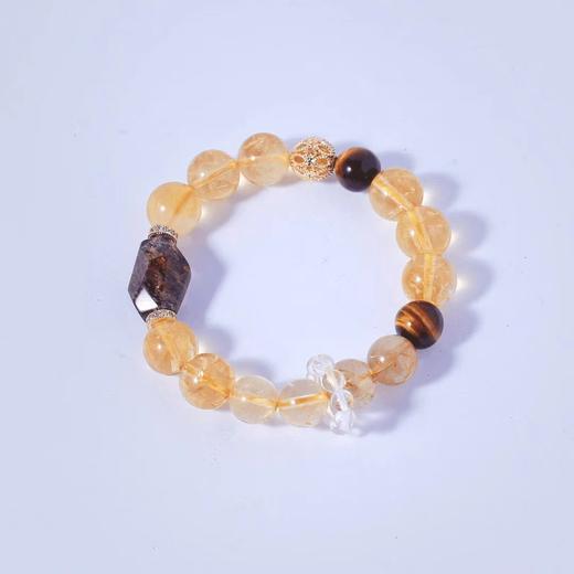 钻石豪门20000积分黑金超七黄水晶胶花黄虎眼四大金刚大满贯手串（10-12mm） 商品图2