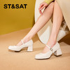 星期六简约圆头粗跟玛丽珍单鞋SSC1111746 商品缩略图1