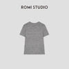 ROMI STUDIO“简约随性”80S棉花纱感弹力肤感圆领短袖T恤 431TS298 商品缩略图3