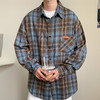【特大码】【新款DH】大依优型大码短袖衬衫时尚翻领格子雷萨加肥加大休闲胖子宽松上衣男装潮流 商品缩略图2