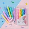 【浪漫心旋】扭扭彩色蜡烛 6支装 小清新彩色粗蜡烛 生日蛋糕蜡烛 扭扭蜡烛 商品缩略图0