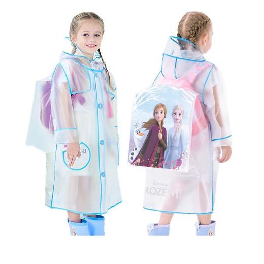 【送收纳袋】新款儿童雨衣，隐藏书包位，挡雨不遮视线，行走更安全，男女全身防水又防风。幼儿园到中学皆宜，时尚又美观。 商品图7