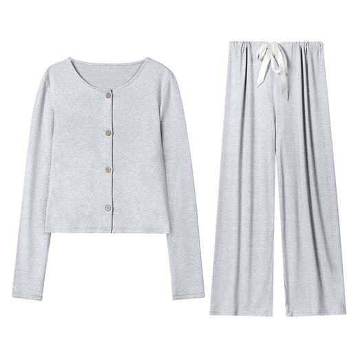 爱帝 小香风女式花纱长袖长裤套装 商品图13