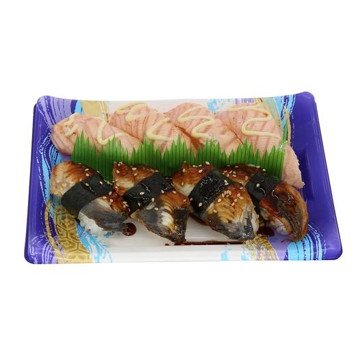 炙烤三文鱼握＆鳗鱼寿司  约280g/份（以当日实物为准）每日销售时间为10：30-19：00 商品图0