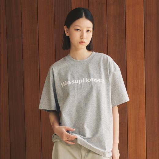 WassupHouse基础大LOGO印花短袖T恤 商品图1