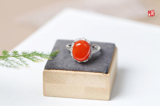 南红戒指【璇瑰】，925银镶 商品图3