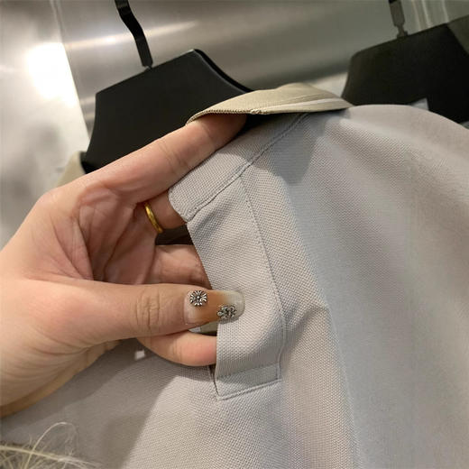 柜388!2025新款醋酸亚麻桑禅丝丝针织细腻透气夏短袖T恤POLO衫男款！ 商品图2