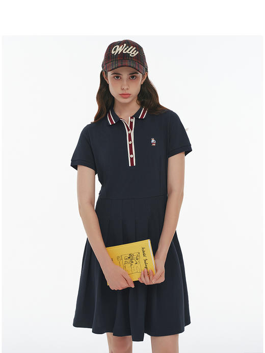 Teenie Weenie小熊卡通连衣裙女春季女短裙TTOM25M302Z 商品图3